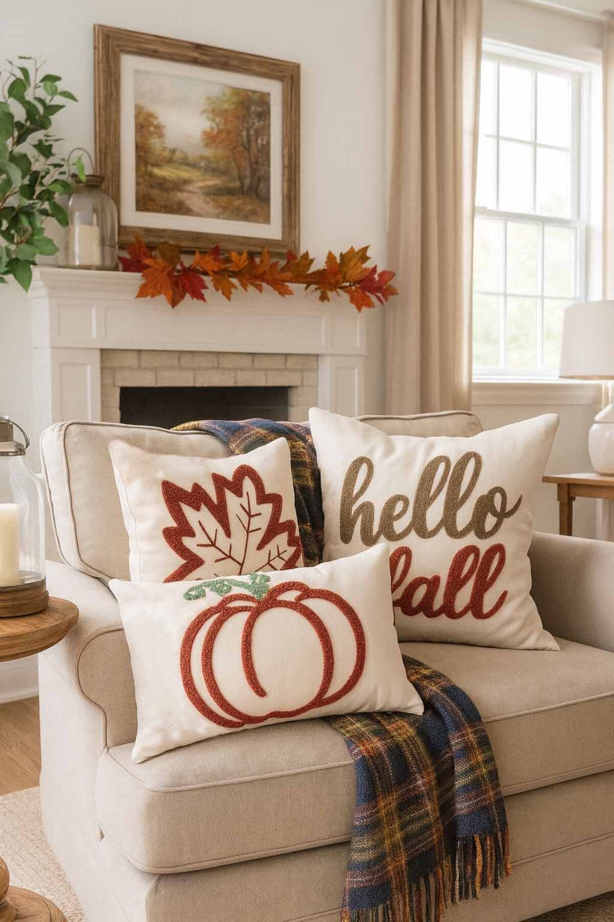 Hello fall cushion covers, set of 3