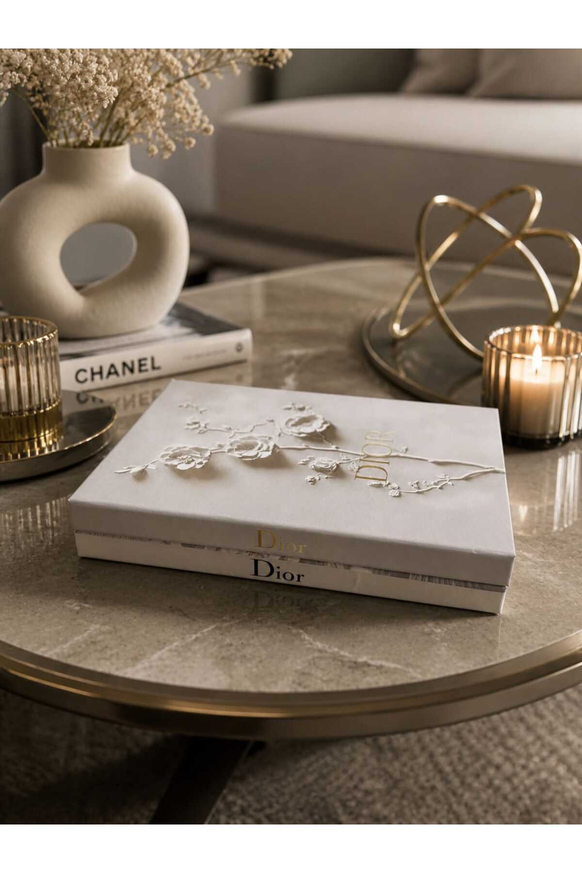 Book boxes on a coffee table