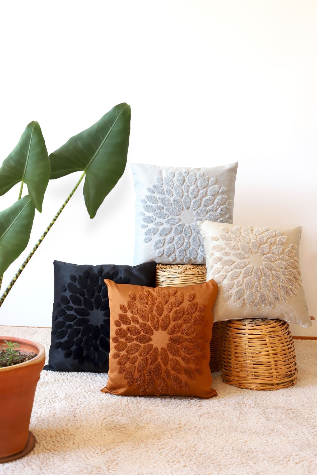 Tufted cushion collection