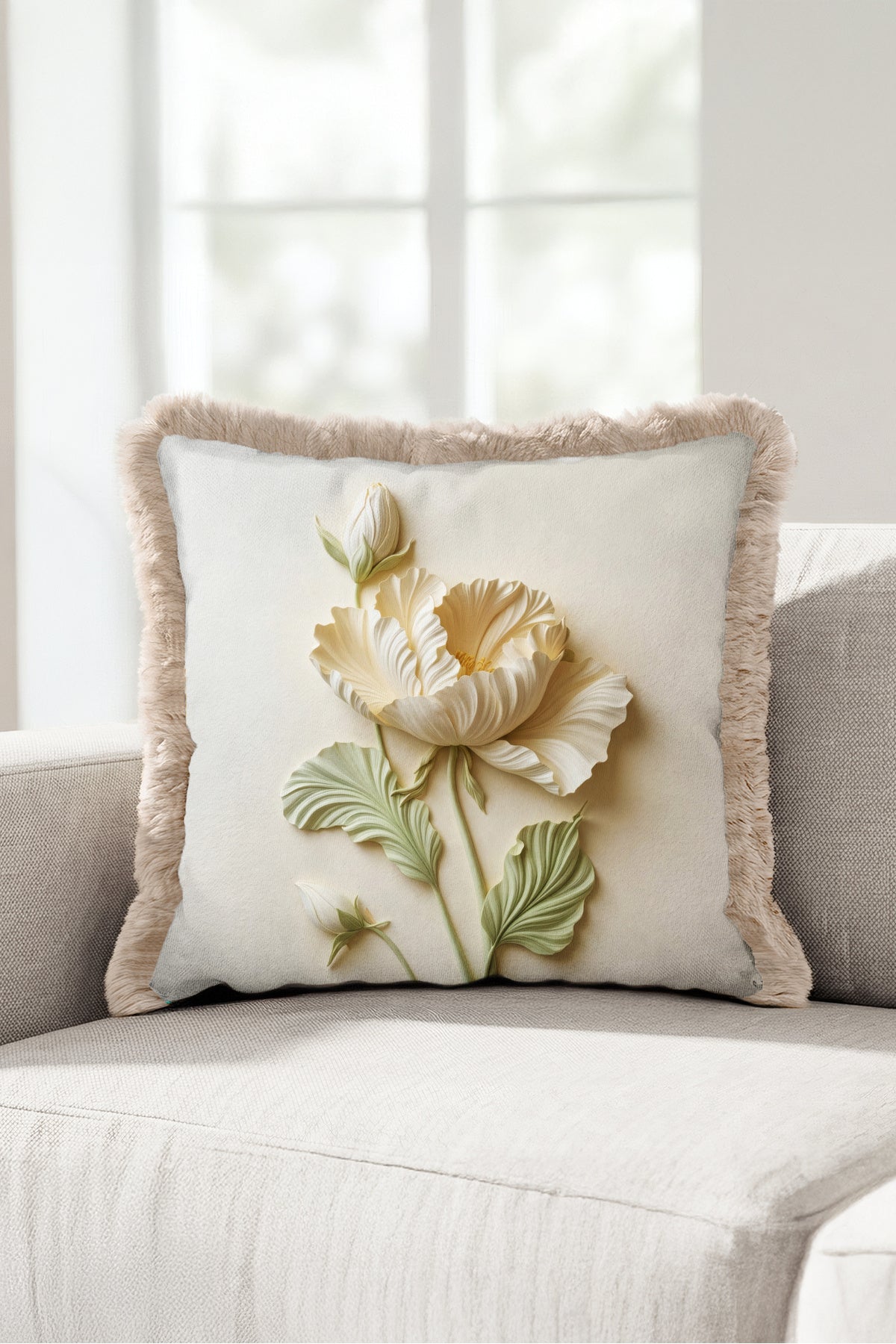 Cushion cover close-up