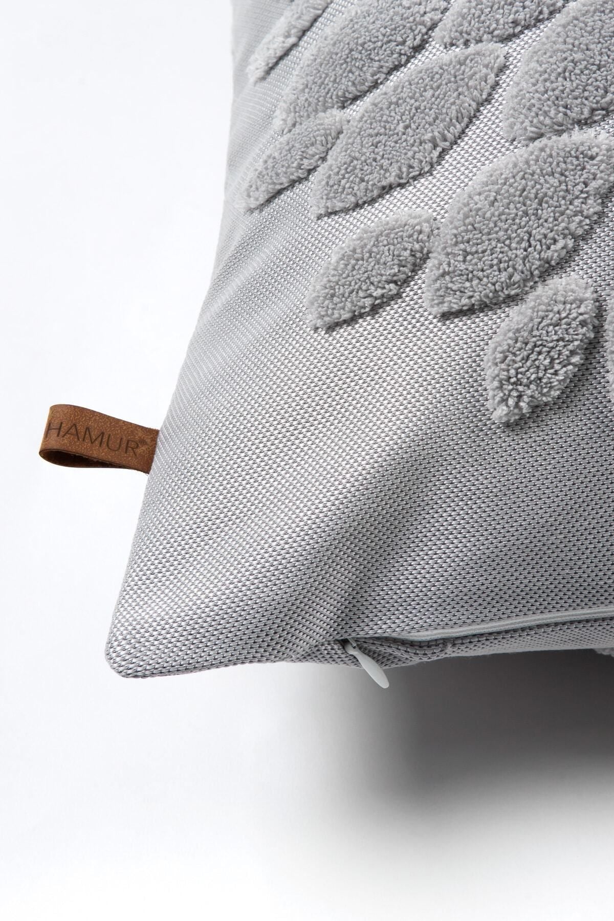 Grey tufting detail