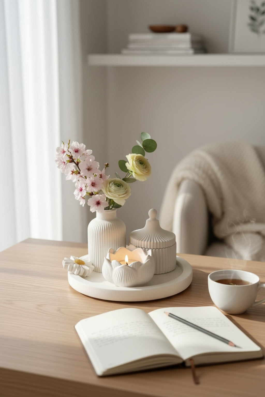Daisy vase and box