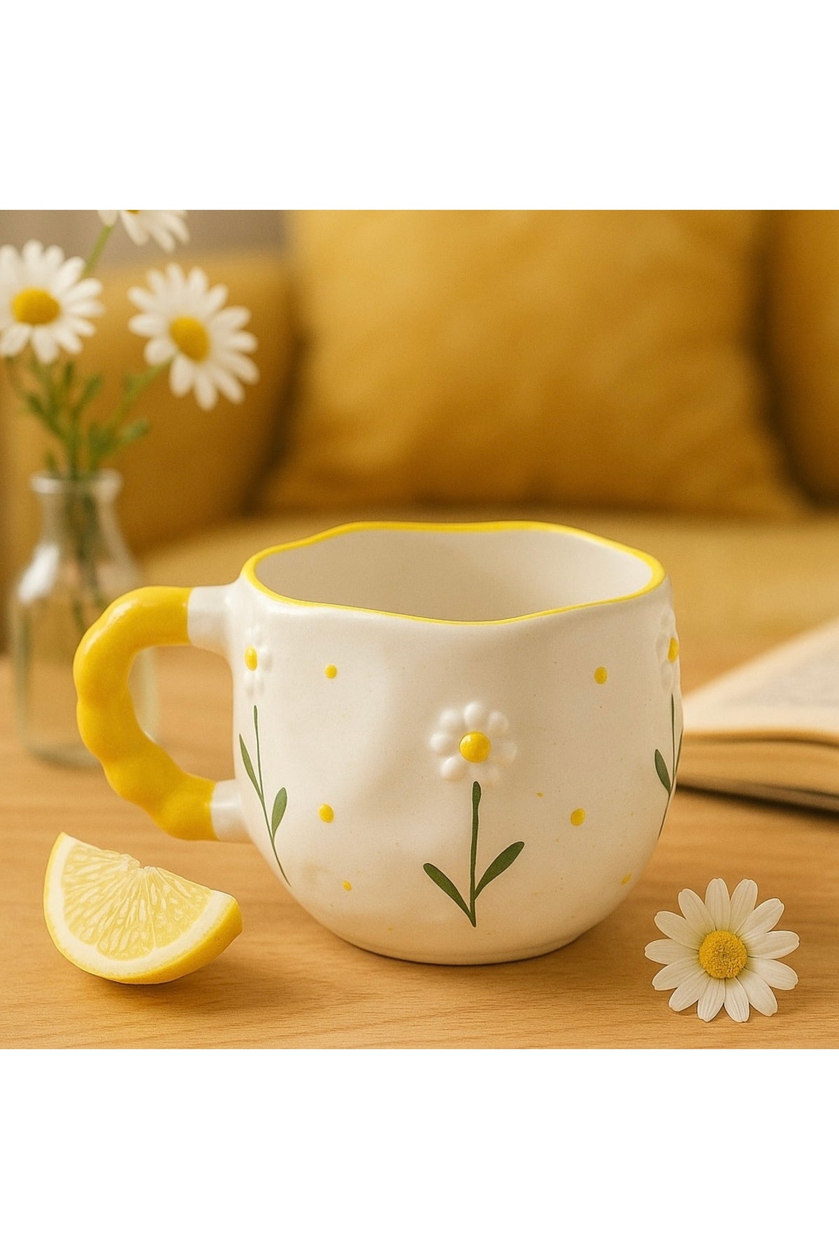 Daisy mug detail