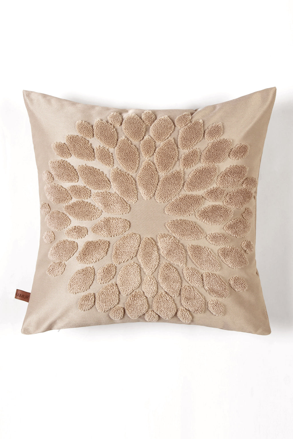 Natural flower cushion cover front