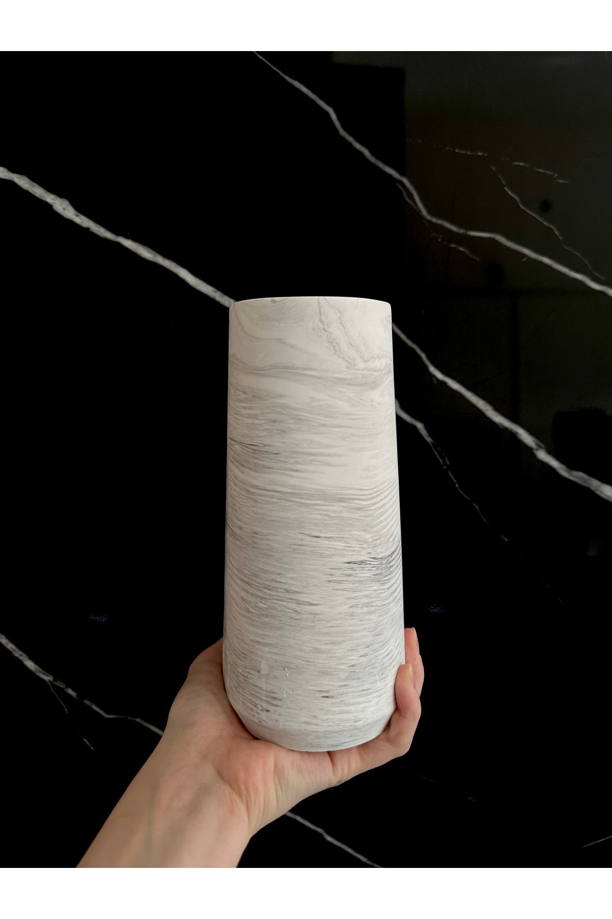 Concrete vase detail
