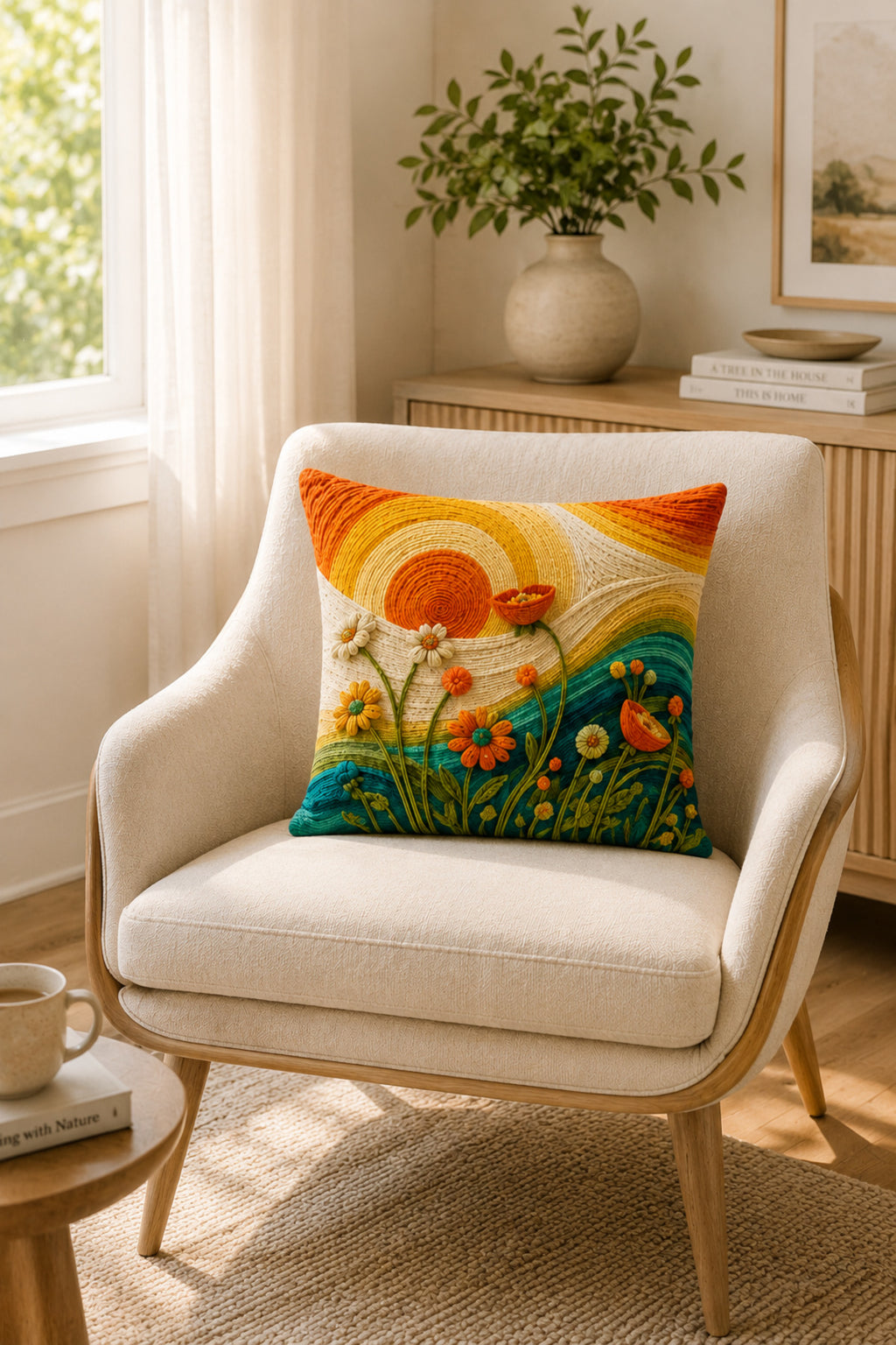 Sunset cushion cover