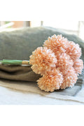 Peach chrysanthemum flower ball bundle
