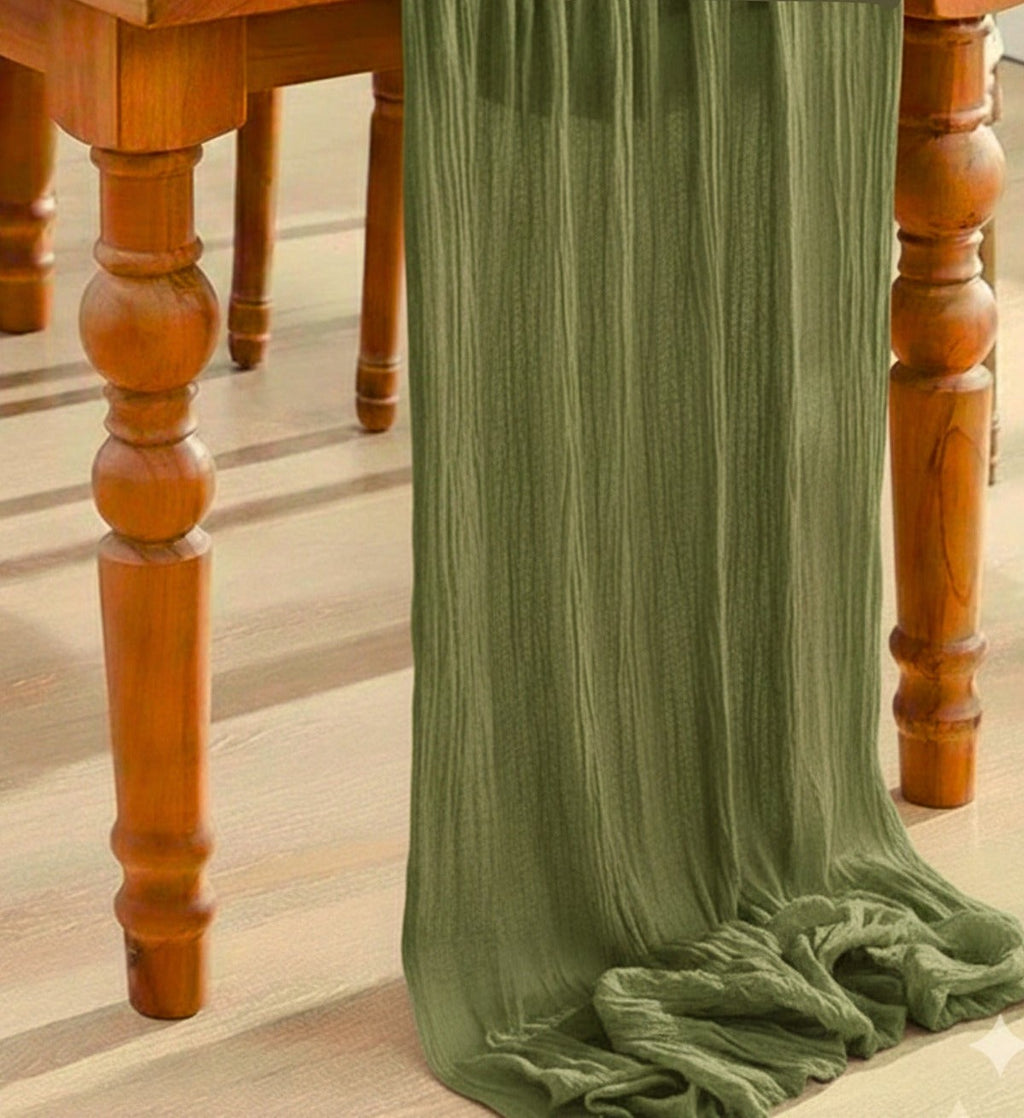 Bohemian Cotton Runner — Khaki