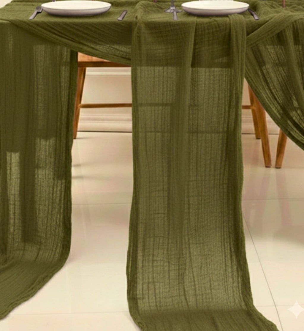 Bohemian Cotton Runner — Khaki