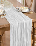 Bohemian Cotton Runner — White