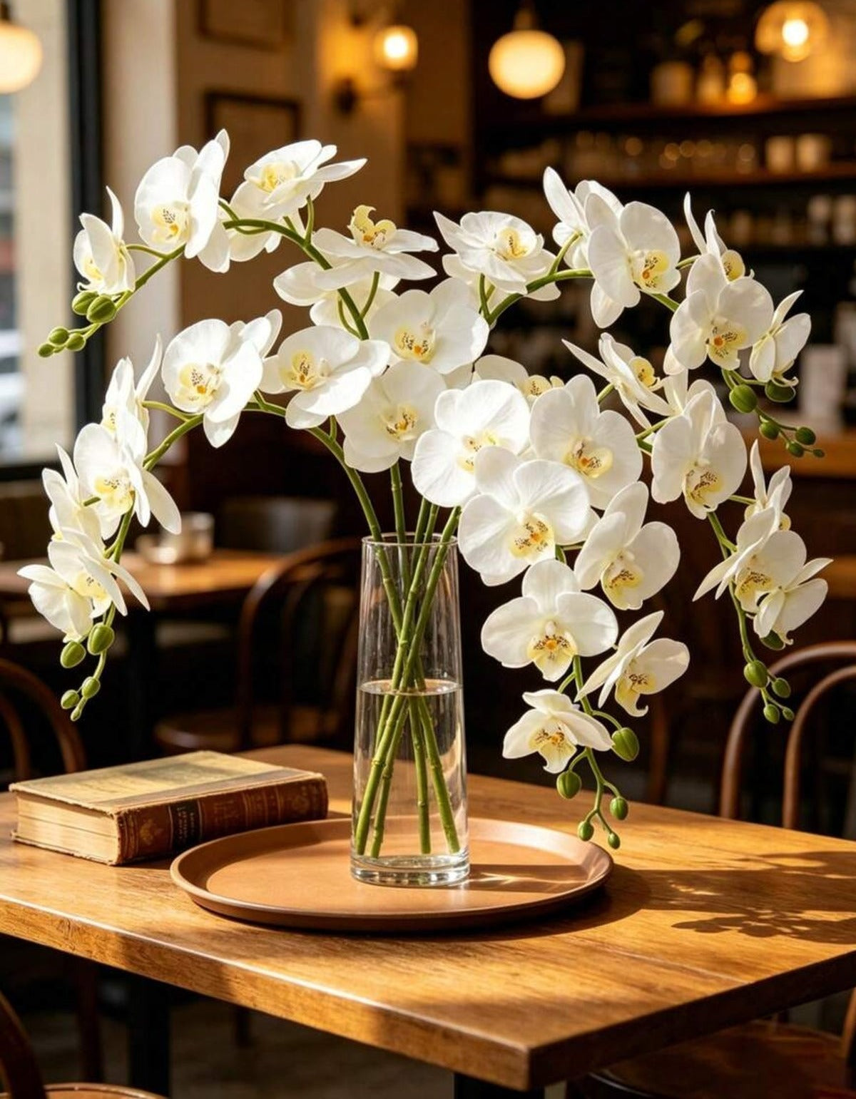 White Orchid Stem